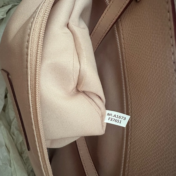 Coach Cream Floral Cutout Tote - Picture 8 of 13